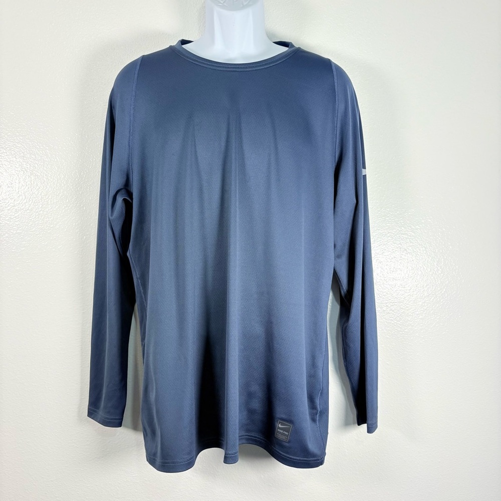 Nike DRI-FIT Men's Slate Long Sleeve Tee SzXL Running Hiking Gym Wear